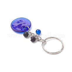 3Pcs Handmade Lampwork Evil Eye Keychains&nbsp;KEYC-JKC01252-02