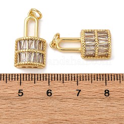 Brass Micro Pave Cubic Zirconia Pendants&nbsp;KK-P308-68G