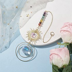 Sun Brass Hanging Suncatchers&nbsp;HJEW-TA00160