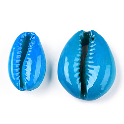 Spray Paint Cowrie Shell Beads&nbsp;SHEL-S274-26E