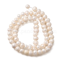 Natural Cultured Freshwater Pearl Beads Strands&nbsp;X-PEAR-L001-F-08