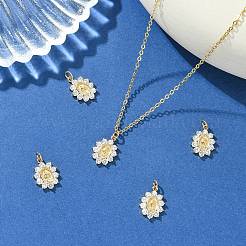 SHEGRACE Brass Micro Pave Cubic Zirconia Pendants&nbsp;XGRQ3P737-617G
