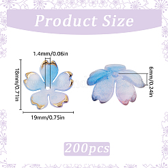 200Pcs Acrylic Bead Caps&nbsp;OACR-SC0001-74