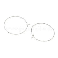 SHEGRACE Brass Hoop Earrings Findings&nbsp;XGR0005P-70P