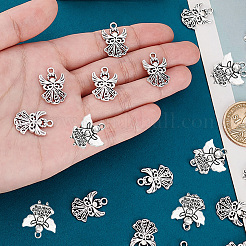 40Pcs 2 Styles Tibetan Style Alloy Pendants&nbsp;TIBEP-FP0001-05