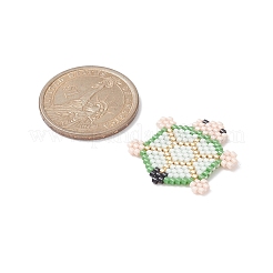 Handmade Loom Pattern Seed Beads&nbsp;PALLOY-MZ00118