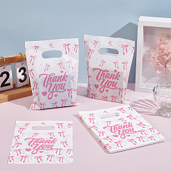 100Pcs Bowknot Thank You Printed Eco-Friendly Reusable Bags&nbsp;ABAG-SP0001-61A-A