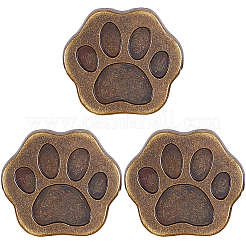3Pcs Paw Print Zinc Alloy Clips&nbsp;AJEW-CP0011-55