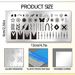 Stainless Steel DIY Nail Art Templates&nbsp;MRMJ-UN0001-016