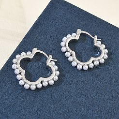 Brass Hoop Earrings for Women&nbsp;EJEW-A168-15P