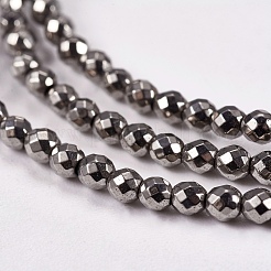 Electroplate Non-magnetic Synthetic Hematite Beads Strands&nbsp;G-J169B-2mm-07