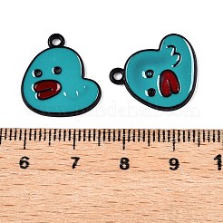 Spray Painted Alloy Enamel Pendants&nbsp;LS-ENAM-T020-28-RS