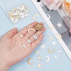 48Pcs 12 Styles Brass Link Connectors&nbsp;FIND-BC0013-58