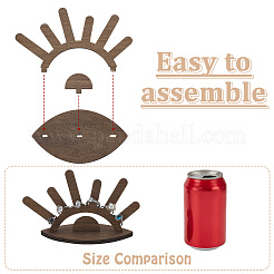 2Pcs Sun Rise Shaped Wooden Ring Display Stands&nbsp;RDIS-FG0001-27