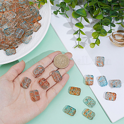 100Pcs Transparent Spray Painted Glass Beads&nbsp;GLAA-PA0001-60B