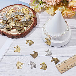 72Pcs 4 Colors Tibetan Style Alloy Pendants&nbsp;FIND-AR0006-39