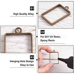 Rack Plating Alloy Photo Locket Pendants&nbsp;PALLOY-OC0001-59