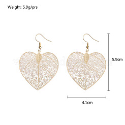 Brass Dangle Earrings for Women&nbsp;WG7560D-02