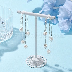 Natural Pearl Front Back Stud Earrings&nbsp;EJEW-TA00353