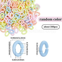 300Pcs Opaque Acrylic Quick Link Connectors&nbsp;FIND-SP0020-70