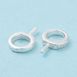 925 Sterling Silver Screw Eye Peg Bails&nbsp;STER-D035-42S