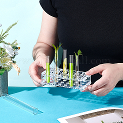 Acrylic Test Tube Display Rack&nbsp;AJEW-WH0434-93B-01-1