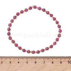 Natural Ruby Beaded Stretch Bracelets for Women&nbsp;BJEW-JB13541-03