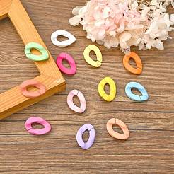 Opaque Spray Painted Acrylic Linking Rings&nbsp;OACR-S036-001B-I-2