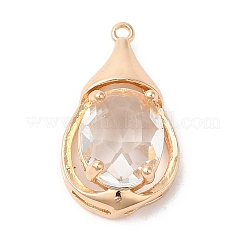 Brass with K9 Glass Charms&nbsp;KK-Q770-07G