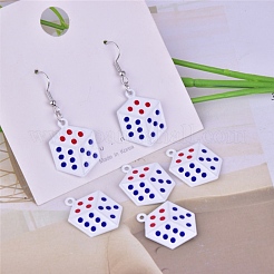 Spray Painted Alloy Pendants&nbsp;LS-ENAM-I052-01