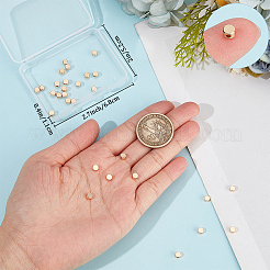50Pcs Long-Lasting Plated Brass Beads&nbsp;KK-BBC0013-15