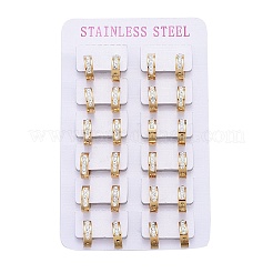 304 Stainless Steel Huggie Hoop Earrings&nbsp;EJEW-L252-040B