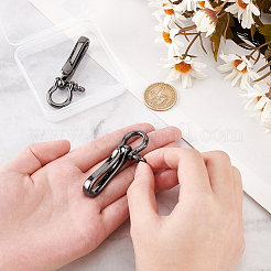 2Pcs Brass Shackle Clasps with Brass S Hook Clasps&nbsp;KK-PH0006-13