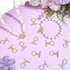 15Pcs Ring Brass Toggle Clasps&nbsp;KK-BBC0028-42