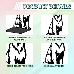 Non-Skid Iron Bookend Display Stands&nbsp;AJEW-WH0548-050