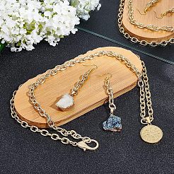 DIY Chain Necklace Making Kits&nbsp;DIY-CA0002-77LG
