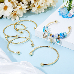 6Pcs Rack Plating Brass Cuff Bangle Making&nbsp;KK-BBC0013-98