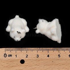 Flocky Opaque Resin Pendants&nbsp;RESI-I335-01P-08