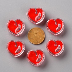 Transparent Enamel Acrylic Beads&nbsp;TACR-S155-004F