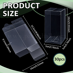 30Pcs Foldable Transparent PVC Boxes&nbsp;CON-BC0007-89