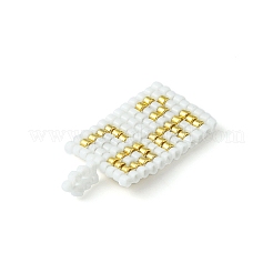 Handmade MIYUKI Japanese Seed Loom Pattern Seed Beads&nbsp;PALLOY-MZ00121-02