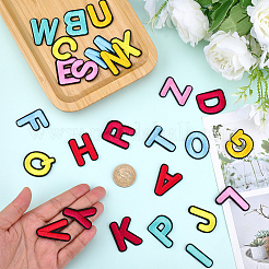 26Pcs Letter A~Z Polyester Cloth Patches&nbsp;PATC-WH20006-010