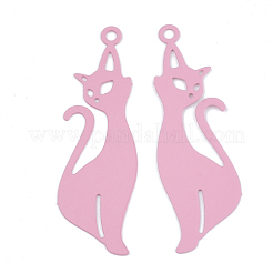 430 Stainless Steel Kitten Pendants&nbsp;STAS-S108-17E