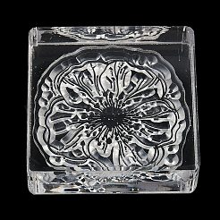 Flower Silicone Clear Stamps with Acrylic Blocks&nbsp;DIY-G121-07C