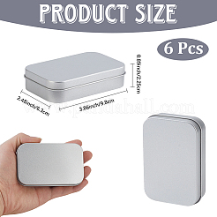 6Pcs Iron Tins Cans&nbsp;CON-CN0001-47