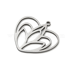304 Stainless Steel Pendants&nbsp;STAS-E525-02B-P