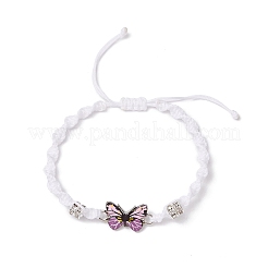 Butterfly Alloy Enamel Link Bracelets&nbsp;BJEW-JB11722-02
