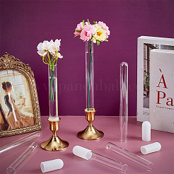 10Pcs 2 Styles Glass Tube Vases Ornaments&nbsp;AJEW-NB0009-09
