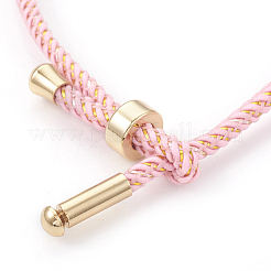 Couple Adjustable Nylon Cord Bracelets&nbsp;BJEW-F362-B02-G