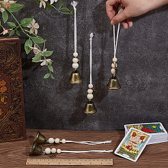 5Pcs 5 Sets Iron Bell Hanging Ornaments&nbsp;HJEW-PH02192